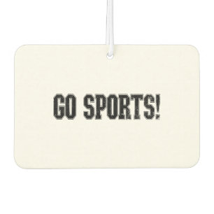 Go Sports! Funny Vintage Sports Sport Fan Go Sport Air Freshener