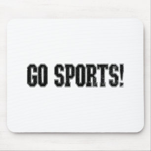 Go Sports! Funny Vintage Sports Sport Fan Go Sport Mouse Pad