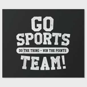 Go Sports Team! Funny Sports Wrapping Paper