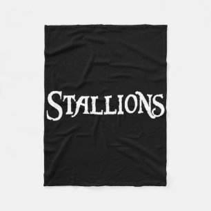 Go Stallions Football Baseball Basketball Cheer Fa Fleece Blanket