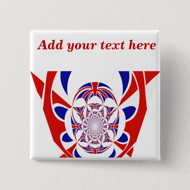 Go Team!,#3_ 2 Inch Square Button (Front)