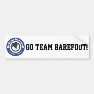 Go Team Barefoot! Bumper Sticker