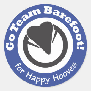 Go Team Barefoot! Sticker