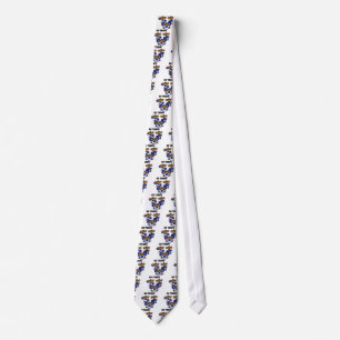 Go Team Blue and White T-shirts and Gifts Tie