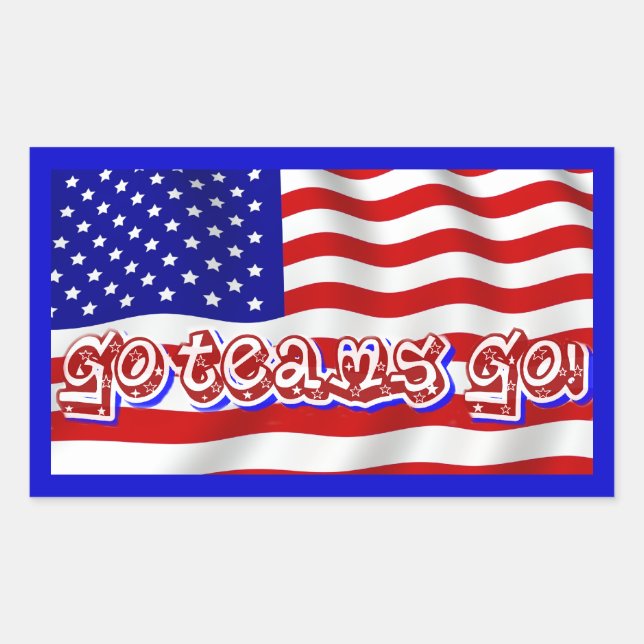 Go Team Go!,USA_ Sticker (Front)