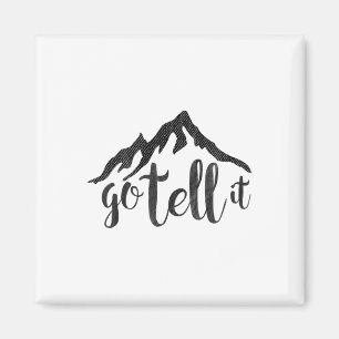 Go Tell It On The Mountains Christmas Nativity Jes Magnet