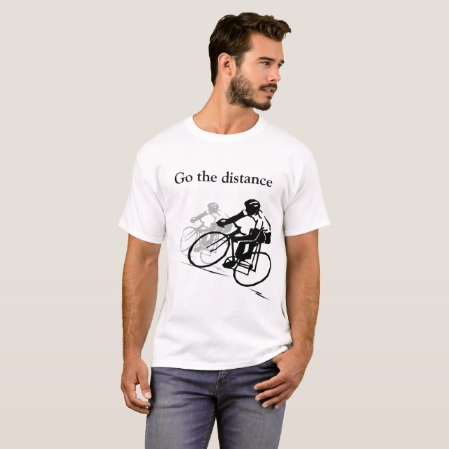 Go the Distance Cycling T-shirt (Front Full)