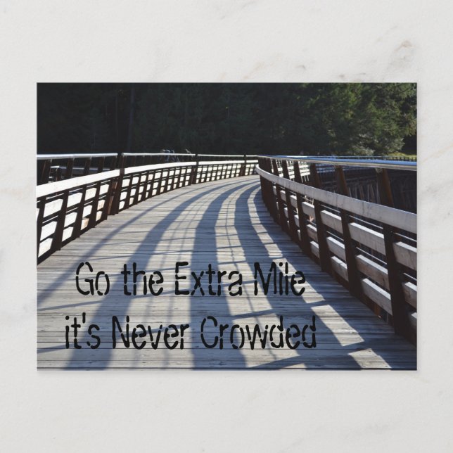 Go the Extra Mile... Trestle Postcard (Front)