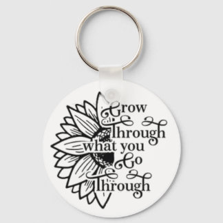 go through button keychain