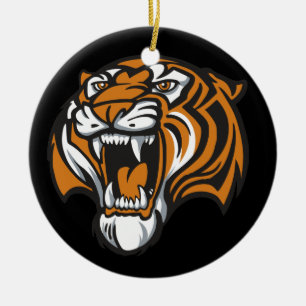 Go Tiger Ceramic Ornament