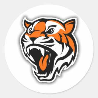 GO TIGERS! CLASSIC ROUND STICKER