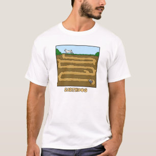 Go to Ground Cartoon Earthdog T-Shirt