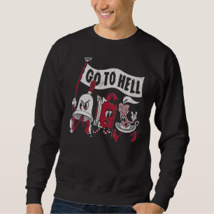 Go To Hell Vintage Distressed Creepy Cute Goth E Sweatshirt
