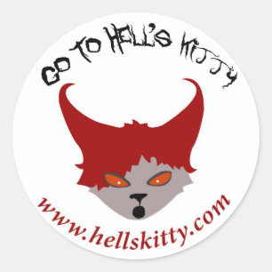 Go to Hell's Kitty Sticker