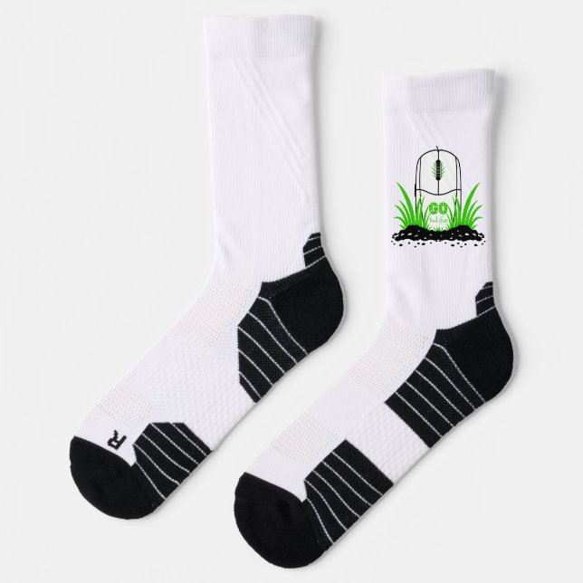 Go Touch Grass Socks (Left)
