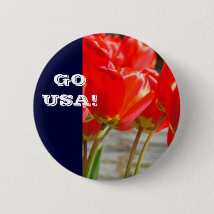 GO USA! buttons Olympic Team Celebrations Button