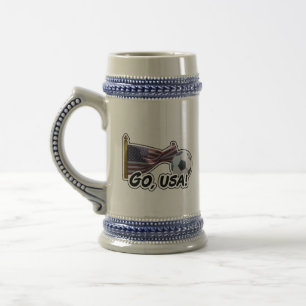 Go, USA Soccer Fan Beer Stein