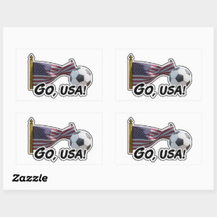 Go, USA Soccer Fan Sticker