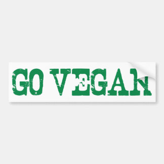 Go Vegan Bumper Sticker