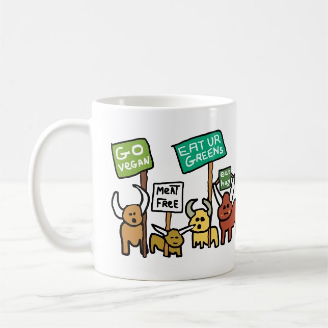Go Vegan Coffee Mug (Left)