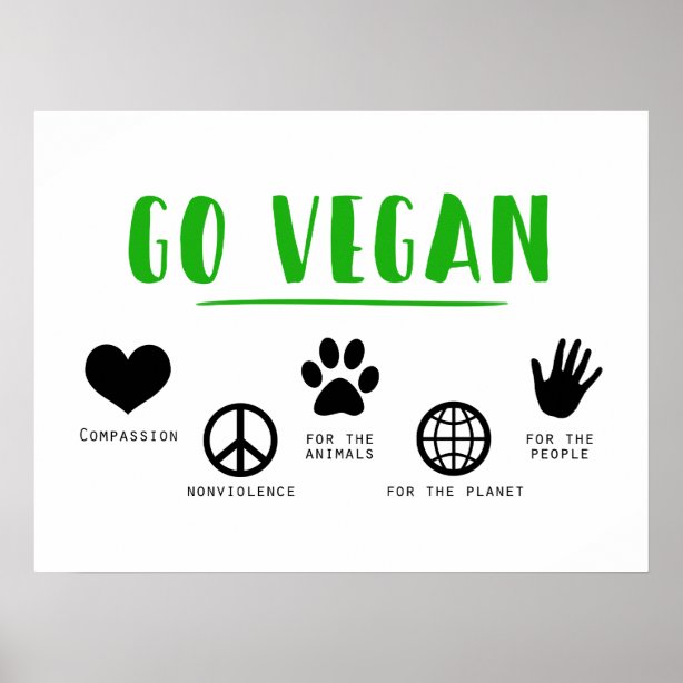 Vegan Posters, Prints & Poster Printing Zazzle CA