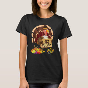 Go Vegan I'm Thankful For Vegetarians Thanksgiving T-Shirt