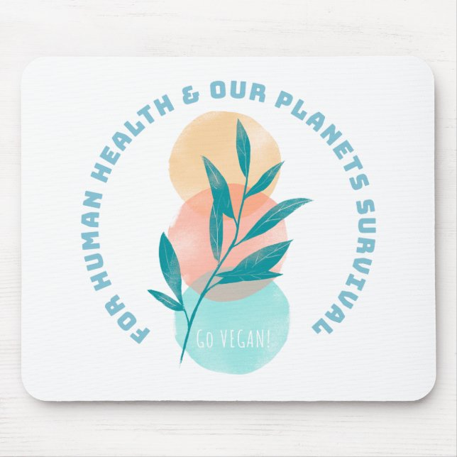 Go Vegan Mouse Pad (Front)
