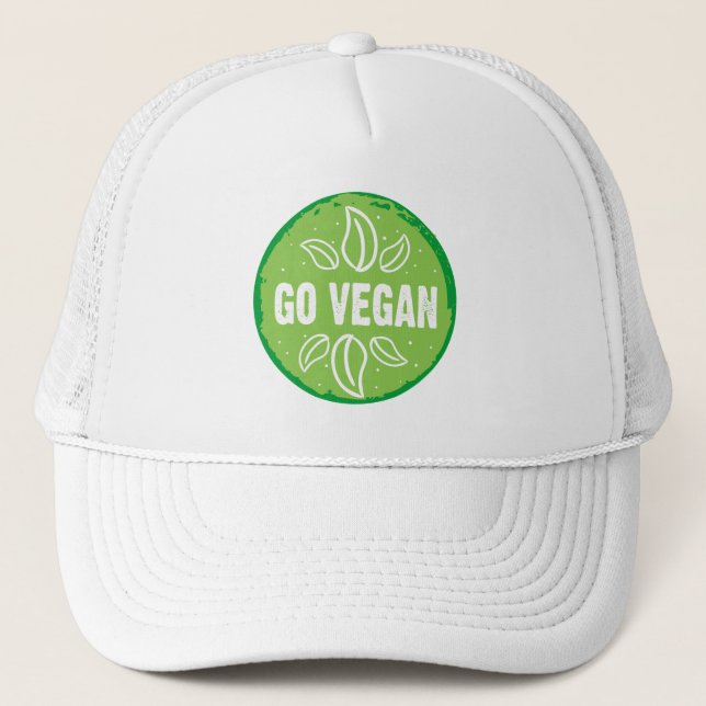 Go Vegan Trucker Hat (Front)