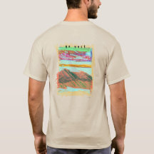 "go west" Mtns4. Graphic T. Original by GLetzArt.