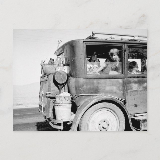 Go West Young Family, 1936 Postcard (Front)