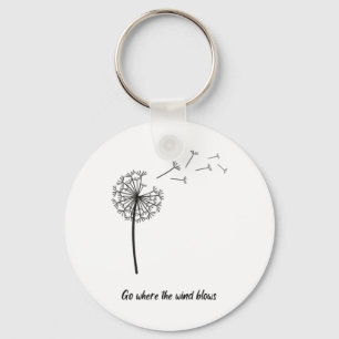 Go Where The Wind Blows Sticker Keychain