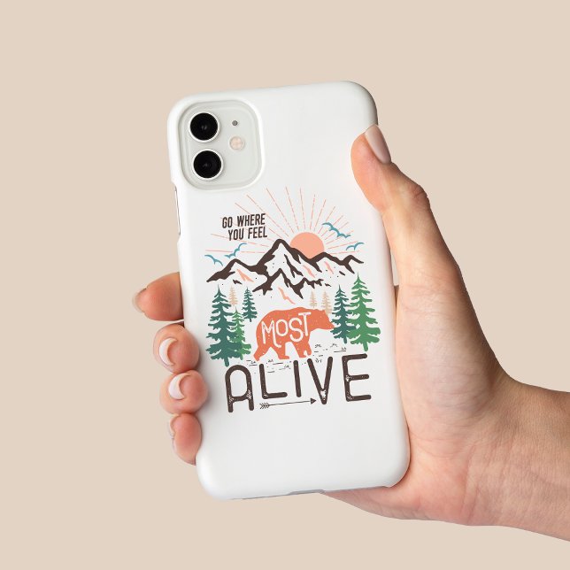 Go Where You Feel Most Alive Inspiration Case-Mate iPhone Case (Creator Uploaded)