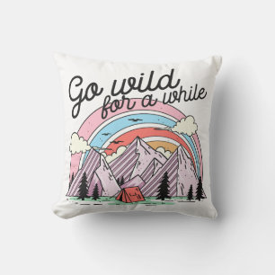 Go Wild For A While Throw Pillow