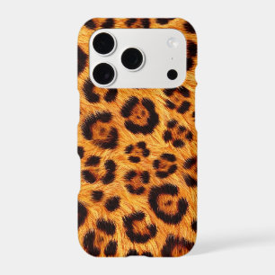 Go Wild Leopard Print Gold Orange Amber Fur Look