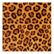 Go Wild Leopard Print Gold Orange Amber Fur Look