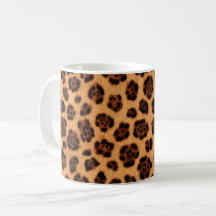 Go Wild Leopard Print Gold Tan Orange Fur Look