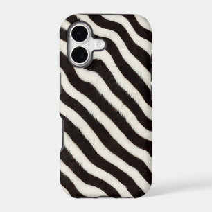 Go Wild Zebra Stripe Black White Faux Fur Look