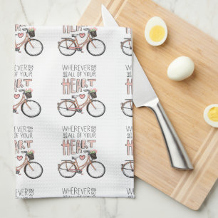 Go With All Of Your Heart – Vintage Bicycle Kitchen Towel