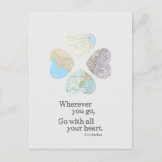 Go With All Your Heart Postcard