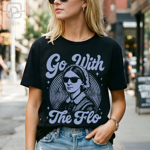 Go With The Flo Florence Nightingale Retro Nurse T-Shirt