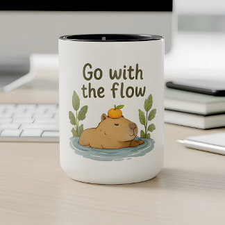 Go With the Flow Capybara Mug – Cute Relaxed
