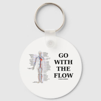 Go With The Flow (Circulatory System Attitude) Keychain