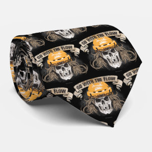 Go with the Flow (Hockey Hair) Gold Tie