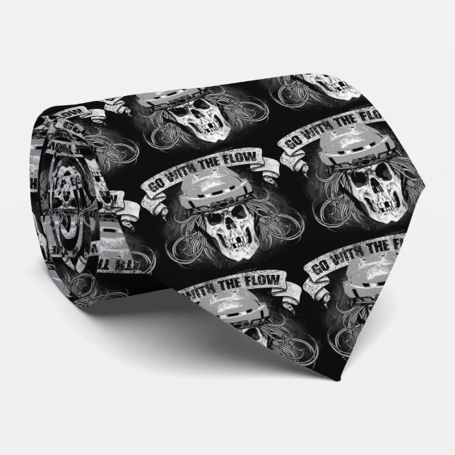 Go with the Flow (Hockey Hair) Tie (Rolled)