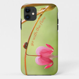 Go With the Flow Ladybug and Flower iPhone 11 Case