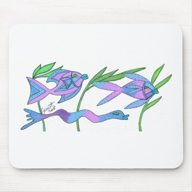 Go with the Flow! Mouse Pad (Front)