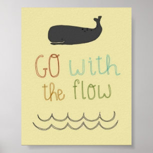 Go with the flow poster