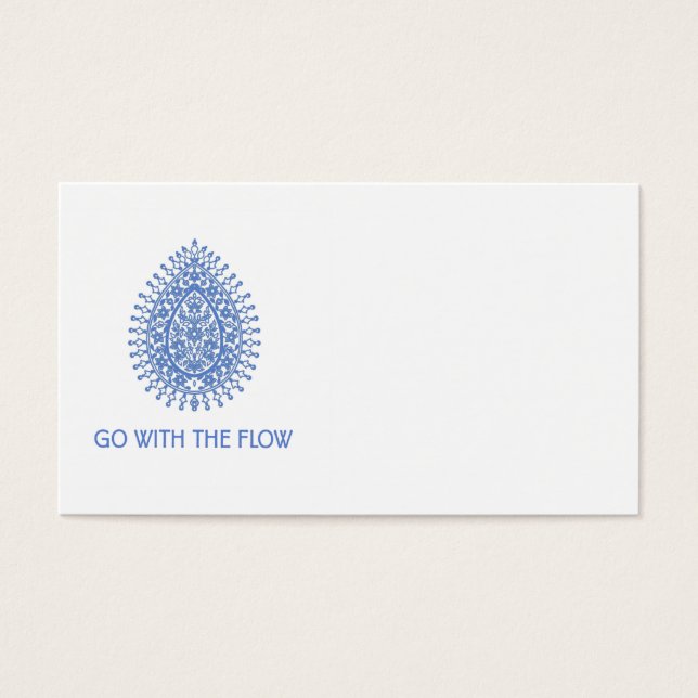 Go with The Flow Teardrop (Front)