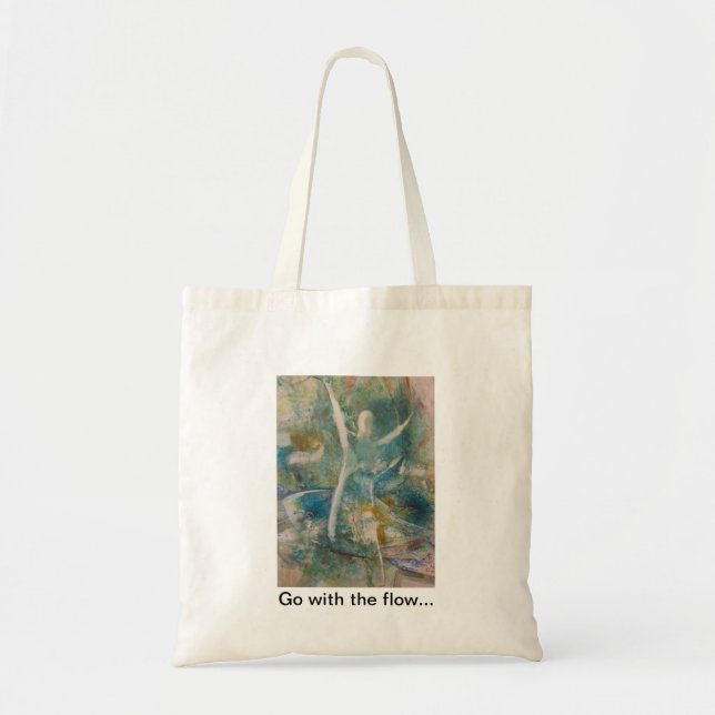 "Go with the flow" Tote Bag (Front)