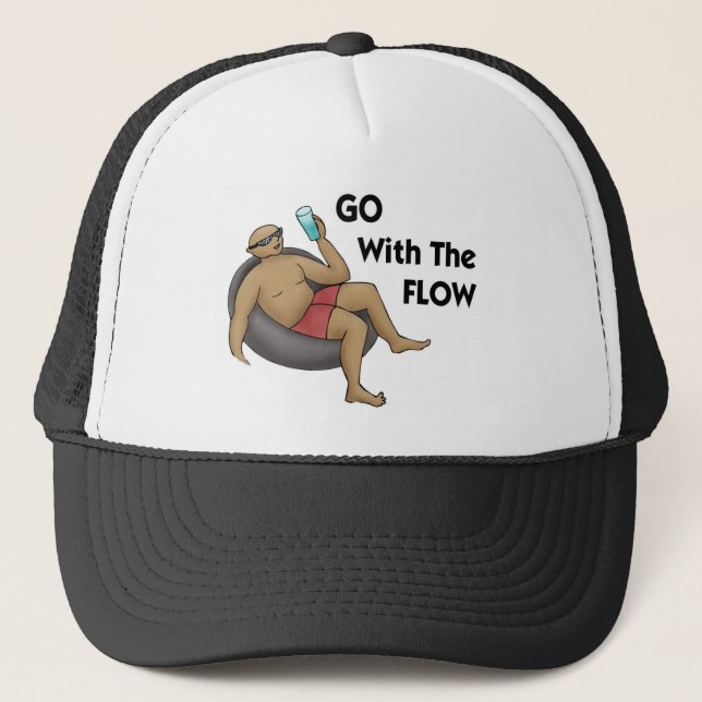 Go with the Flow Trucker Hat (Front)